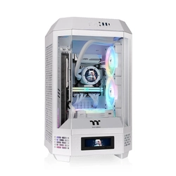 Gabinete Thermaltake  Mini Tower 250 , Painel de Vidro,  2x Fans 120mm, Snow White - CA-1Z9-00S6WN-00
