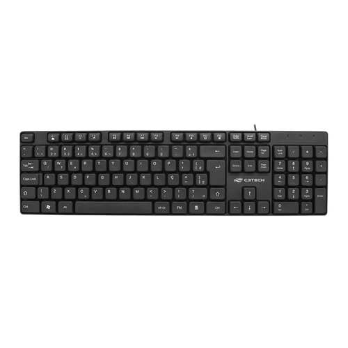 Teclado Usb Multimídia C3tech Kb-m10bk - Preto