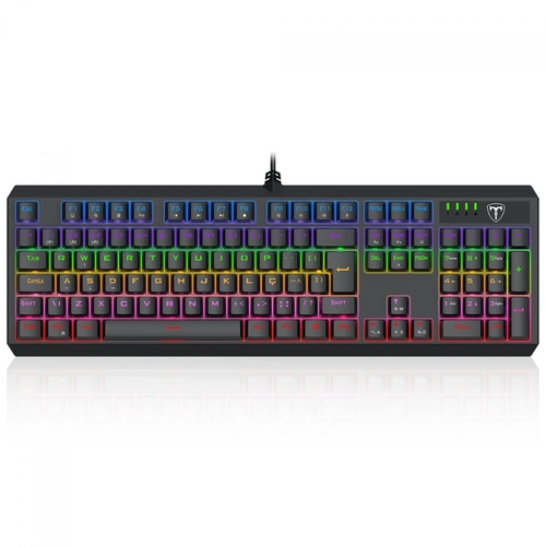 Teclado Mecânico T-Dagger Axis Preto Switch Dust-Proof Brown - T-TGK329-BR