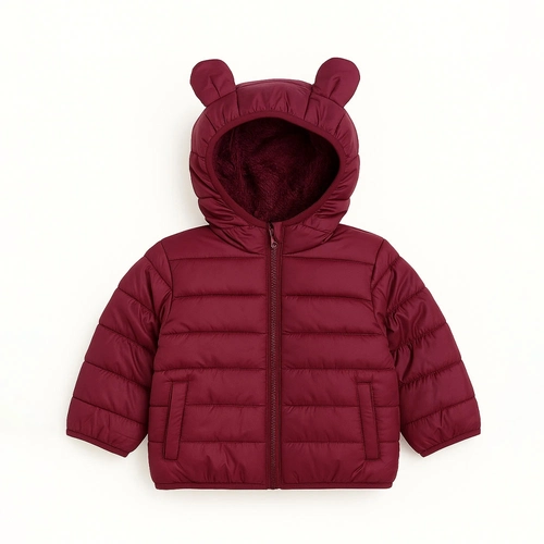 Jaqueta Puffer Peluciada Infantil com Orelhinhas Grand Bazar - Feminina