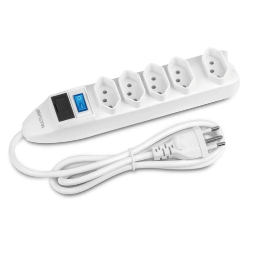 Filtro de Linha Com 5 Tomadas Branco Wi300