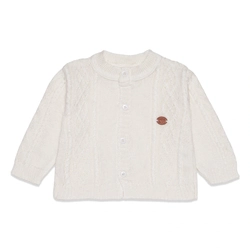 Casaquinho Tricot Trançado Unissex - Off White