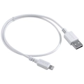 Cabo USB-A 2.0 x Lightning Iphone Com Certificado MFI Pcyes 50cm Branco - PUALB-05