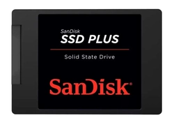 SSD SanDisk Plus, 2TB, SATA III, 2.5, Leitura: 545MB/s, Gravação: 450MB/s, Preto - SDSSDA-2T00-G26