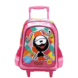 Mochila Escolar Infantil de Rodinha Smilinguido Fanquita - Xeryus