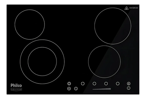Fogão cooktop - Philco PCT44VC cor preto - 4 queimadores