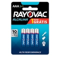 Pilha AAA Rayovac Alcalina Com 4 Unidades - 20324