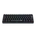Teclado Mecânico Gamer Redragon Dragonborn Black RGB Switch Blue - K630rgb-1 Pt-blue