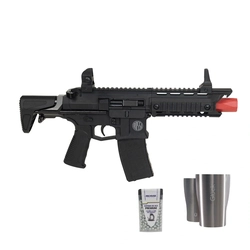 (Kit) Rifle Airgun AR15 Dragon 4,5mm + Copo Térmico Gluck 354ml + 300un de esferas - (Rossi)