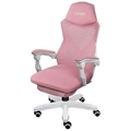 Cadeira Gamer Rocket Branca Com Rosa - Cgr10brs