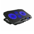 Cooler para Notebook Warrior Ingvar Gamer LED Azul 4 Ventoinhas Warrior - AC332