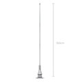 Kit Antena Decorativa M-300EC + Suporte M-650 para Caminhonetes – 1,50m com Trava Antifurto
