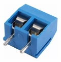 5 Peças Conector Azul Borne Kre Kf301 2 Vias C/ Parafuso