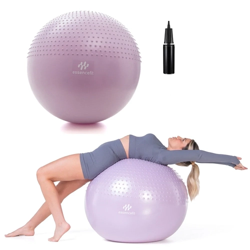 Bola de Ginástica Suíça Yoga Pilates 65cm Tecnologia Anti Estouro Essencefit