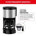 Cafeteira Elétrica Arno Perfectta Inox 600ml Jarra De Vidro 220v