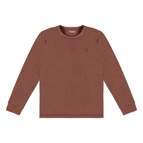 Camiseta Manga Longa Suedine Onda Marinha - Masculina