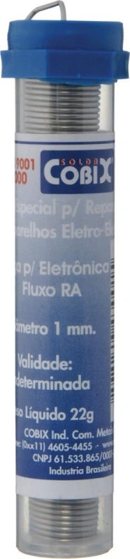 Solda Cobix Tubinho 63x37 1.0mm 22g (36 Unidades)