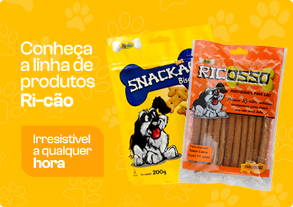 Conheça a linha de produtos Ri-cão Irresistivel a qualquer hora.
