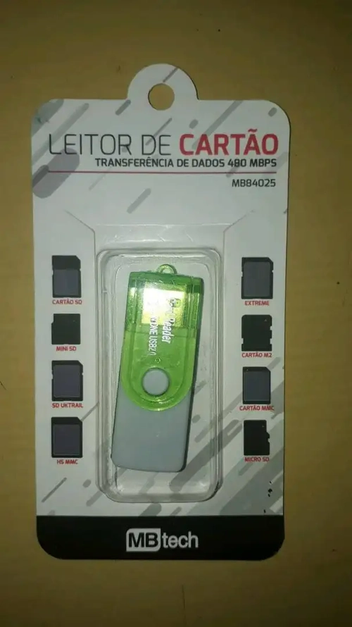 LEITOR DE CARTAO DE MEBORIA 480MBPS REF MB84025