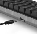 Teclado Gamer Mecanico Redragon Akali 60% RGB Preto - K642-RGB PT Brown