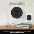 Carregador Ultra Rapido 45w C/ 2 Portas Usb-c Gan Ec20 - 4820191
