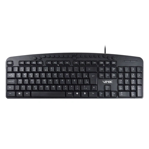 Teclado Usb Multimidia Dynamic 107 Teclas + 20 Teclas Multimidia Abnt2 Resistente à Água 1.8m Preto - Dt141