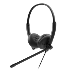 Headset Dell Wh125 Preto Com Fio e Microfone - 520-bblm