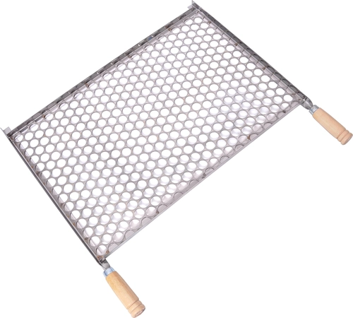 Grelha Tela Moeda Lobo Inox 60x40