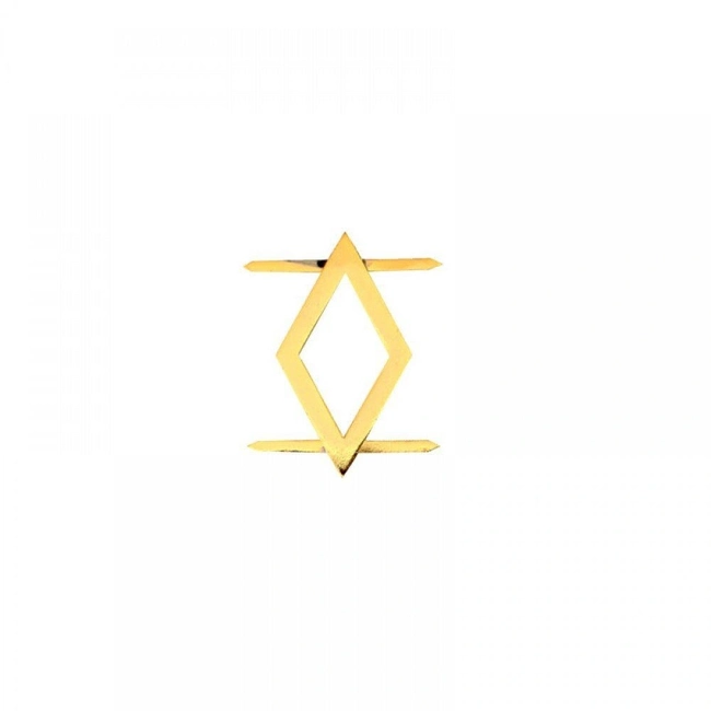 Divisa de Metal Subtenente (Platina e Ombro)