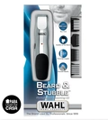 Kit Barbeador e Maquina de Cabelo Recarregável Beard & Stubble 9916D Wahl Bivolt - Cor Preto/Prata