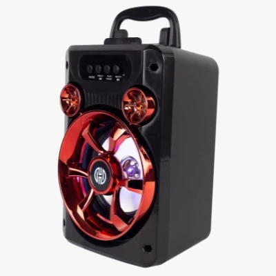 Caixa De Som Bluetooth Iluminação Led Vermelho Hoopson Rbm-010v