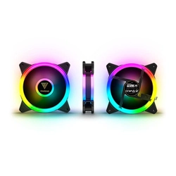 Kit Fan com 4 Unidades Gamdias Aeolus ARGB 120mm com Controlador - M2-1204R
