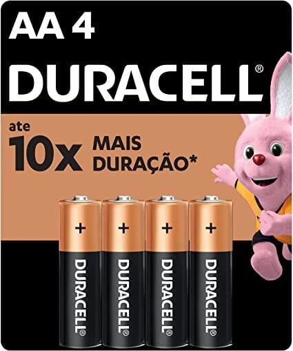 PILHA AA ALCALINA DURACELL C/4