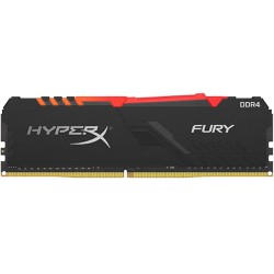 Memória DDR4 8GB 3000MHz HyperX Fury RGB CL15 Preto - HX430C15FB3A/8