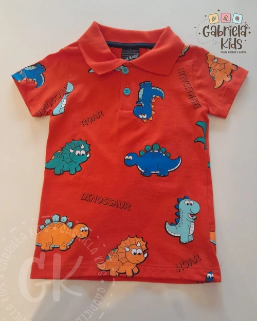 camisa polo Dinossauro