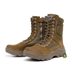 Coturno Militar Acero - Coyote (Com Zíper)