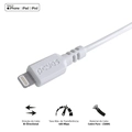 Cabo Usb-a 2.0 x Lightning Iphone Com Certificado MFI Pcyes 50cm Branco - Pualb-05