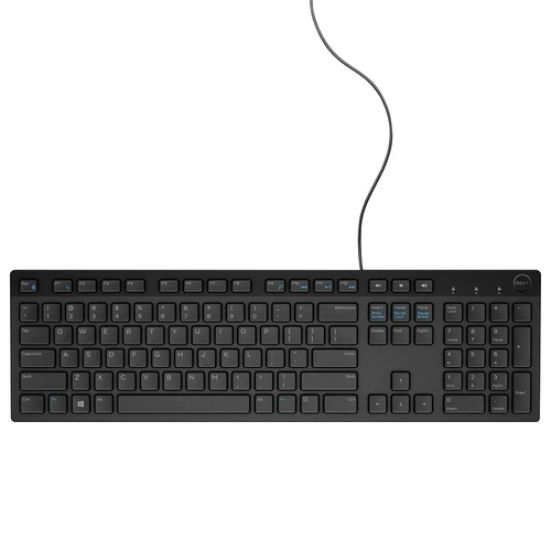 Teclado Dell Kb216 Csg Multimídia Com Fio Preto - 580-adin