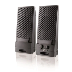 Caixa de Som 2.0 Canais 1w Rms Usb Preta Sp044