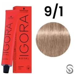 Schwarzkopf Igora Royal Coloração 9/1 Louro Extra Claro Cendré 60ml