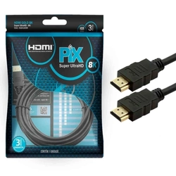Cabo Hdmi 1.4 8k Ultra Hd 3 Metros - Pix