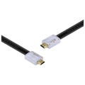Cabo Hdmi 2.0 4k Ultra Hd 3d Conexão Ethernet Flat Com Conector Desmontável 10 Metros - H20fl-10