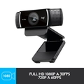 Webcam Logitech C922, Pro Full Hd, 1080p, C / Tripé - 960-001087