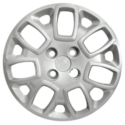 Calota Grid Aro 14p 157cb-pta Prata Fiat Uno Attractive 2014 Cubo Baixo