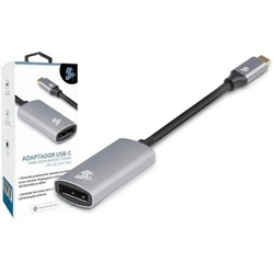 Adaptador Usb-C Tipo-C Para Dispalyport Femea 4k 60hz - 5+