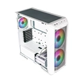Gabinete Cooler Master Haf 500 Lateral Vidro Temperado - 2 Fans Argb 200mm Led Argb - Branco - H500-wgnn-s00