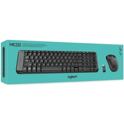 Kit Teclado e Mouse sem fio Mk220 Preto - Logitech