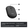 Kit Teclado e Mouse Logitech MK470, Design Slim, Sem Fio, Ambidestro, Clique Silencioso, US, Grafite - 920-009268