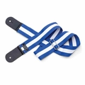 Correia Comfort 5cm Listras Com Ponteiras de Couro Ck509 Azul
