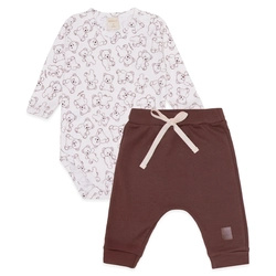 Conjunto Body Manga Longa Estampado e Calça Suedine Masculino –  Ursinho Fofo